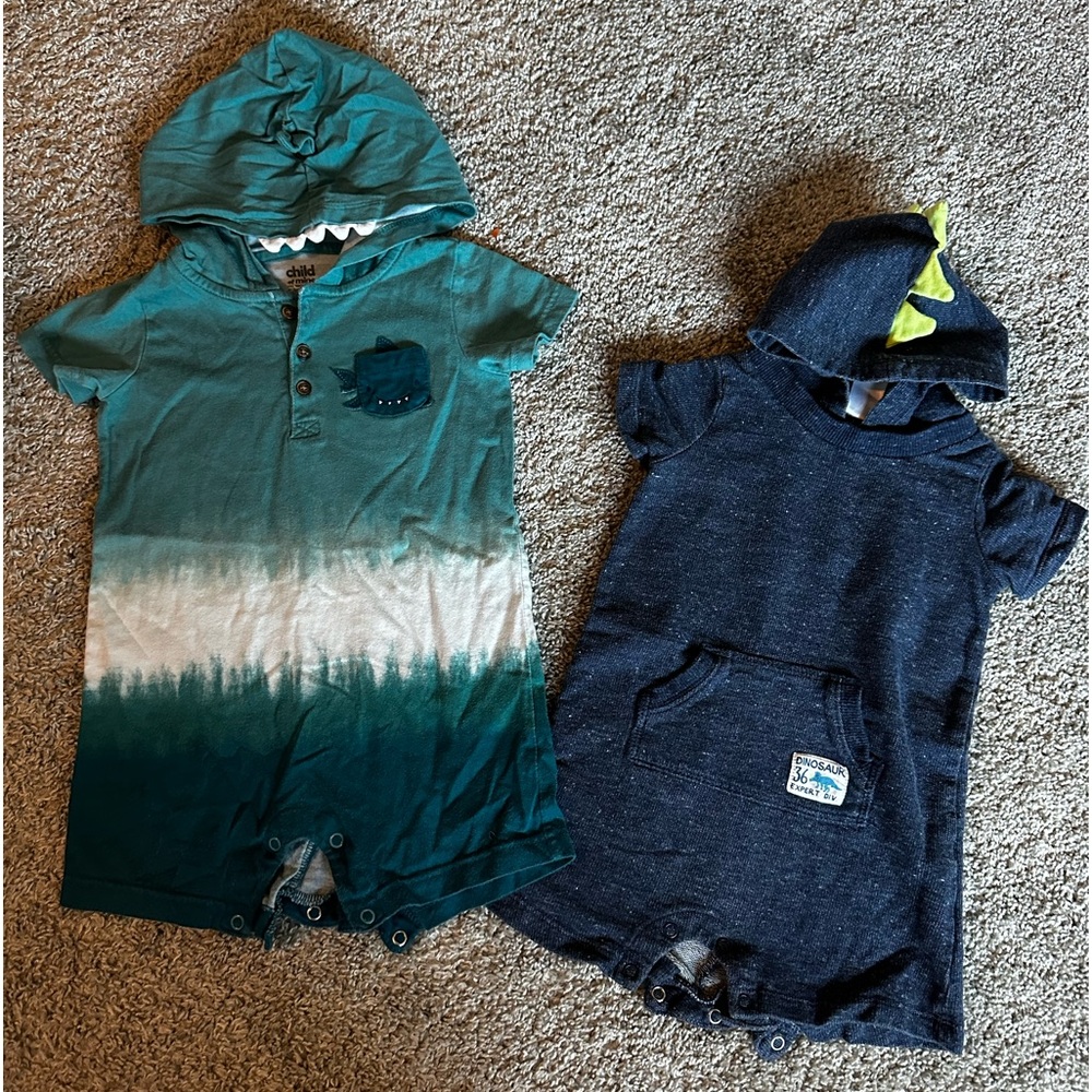 Shark & Dino Romper shorts